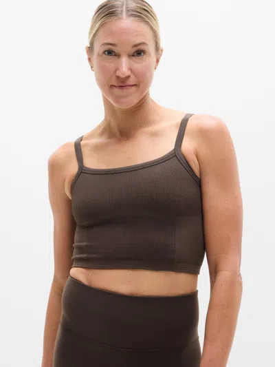Athleta Recharge Seamless Thin Strap Tank In Brown