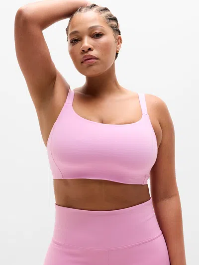 Athleta Reform Adjustable Sports Bra D-dd In Pink