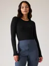 Athleta Renew Seamless Crewneck Top In Black