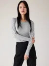 Athleta Renew Seamless Crewneck Top In Grey