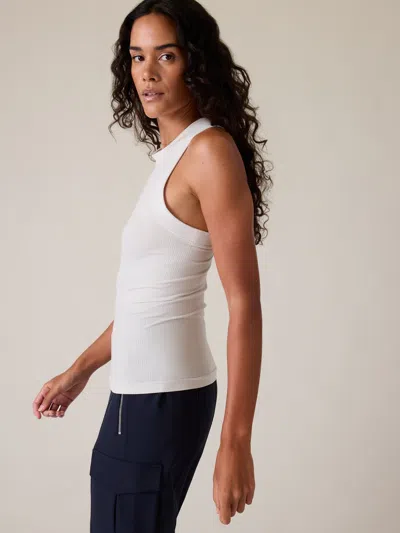 Athleta Renew Seamless Racerback Tank In Bright White