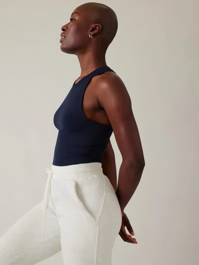 Athleta Renew Seamless Racerback Tank In Navy