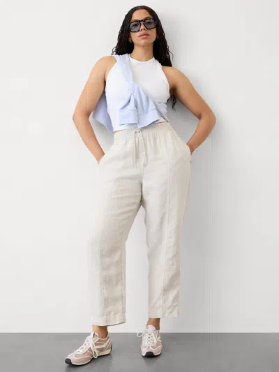 Athleta Retreat Linen Ankle Pant In Undyed