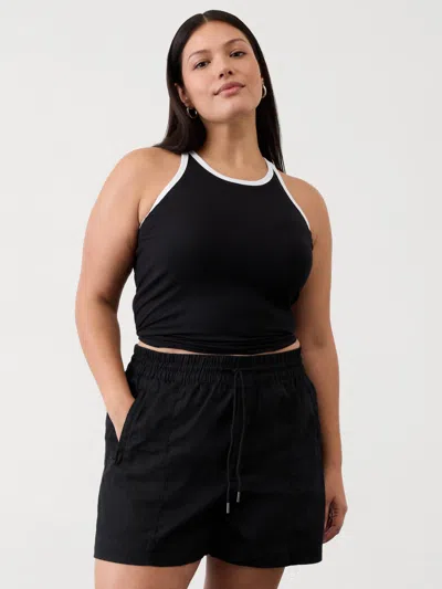 Athleta Retreat Linen Short In Black