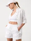 Athleta Retreat Linen Short In Calla Lily