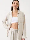 Athleta Retreat Linen Top In Undyed
