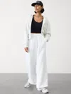 Athleta Retreat Linen Wide Leg Pant In Calla Lily