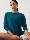 Athleta Retroterry Crewneck Sweatshirt In Coastal Teal