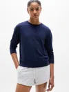 Athleta Retroterry Crewneck Sweatshirt In Navy