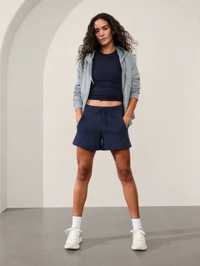 Athleta Retroterry High Rise Short In Navy