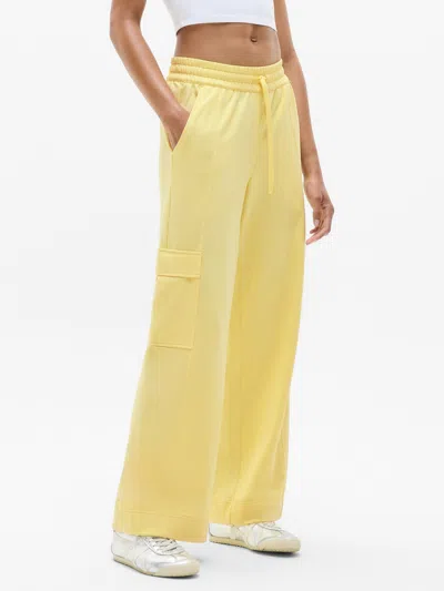 Athleta Retroterry High Rise Wide Leg Cargo Pant In Citron