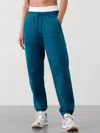 Athleta Retroterry Mid Rise Jogger In Coastal Teal