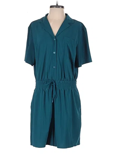 Pre-owned Athleta Romper In Blue