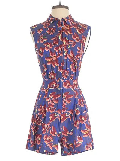 Pre-owned Athleta Romper In Blue