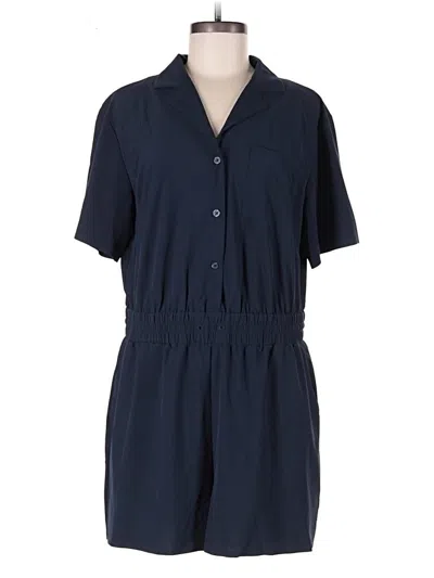 Pre-owned Athleta Romper In Blue