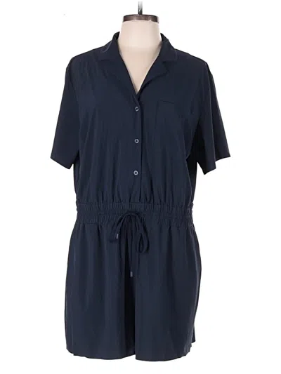 Pre-owned Athleta Romper In Blue