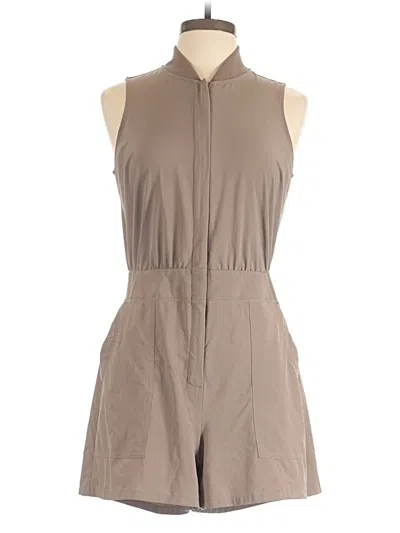 Pre-owned Athleta Romper In Brown