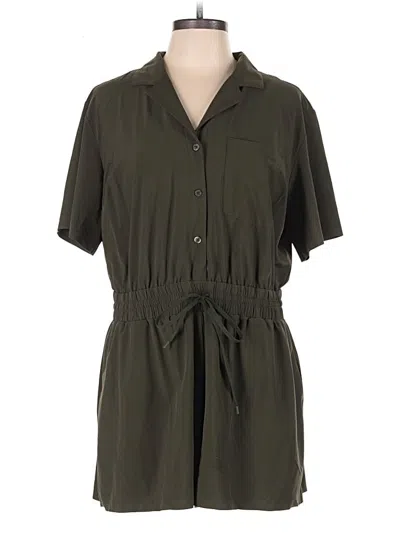 Pre-owned Athleta Romper In Green
