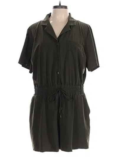 Pre-owned Athleta Romper In Green