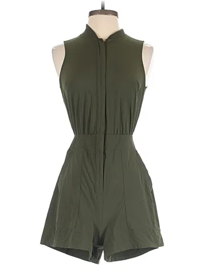 Pre-owned Athleta Romper In Green