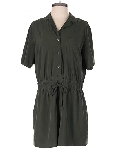 Pre-owned Athleta Romper In Green