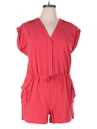 Pre-owned Athleta Romper In Red