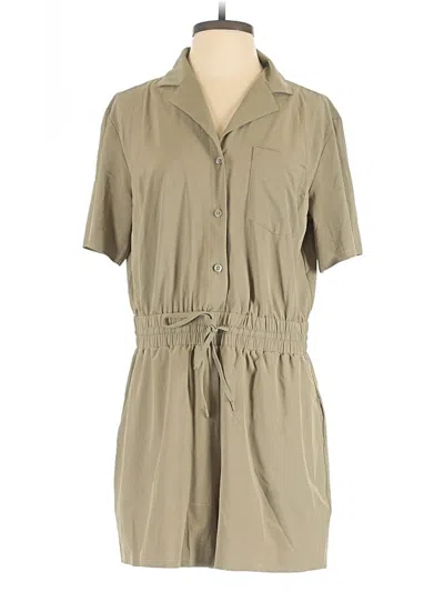 Pre-owned Athleta Romper In Tan