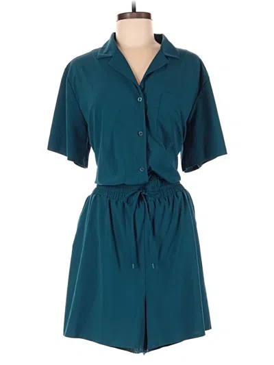 Pre-owned Athleta Romper In Teal