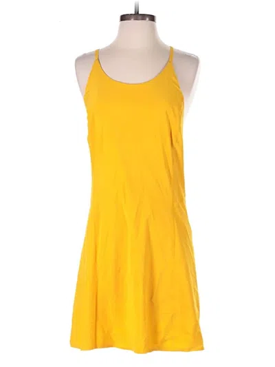 Pre-owned Athleta Romper In Yellow