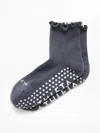 Athleta Ruffle Grip Sock In Ash
