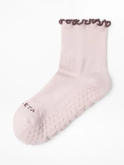 Athleta Ruffle Grip Sock In Halo