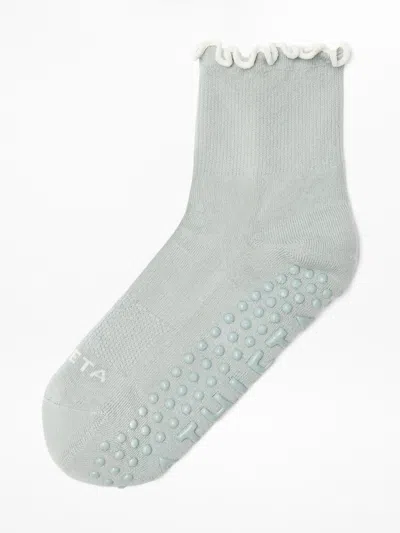 Athleta Ruffle Grip Sock In Vera