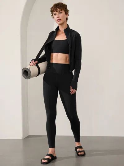 Athleta Salutation Crop Jacket In Black