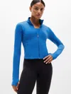 Athleta Salutation Crop Jacket In Blue