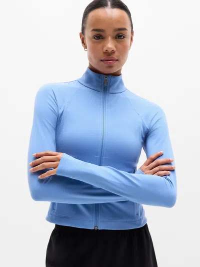 Athleta Salutation Crop Jacket In Blue