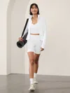 Athleta Salutation Crop Jacket In Bright White