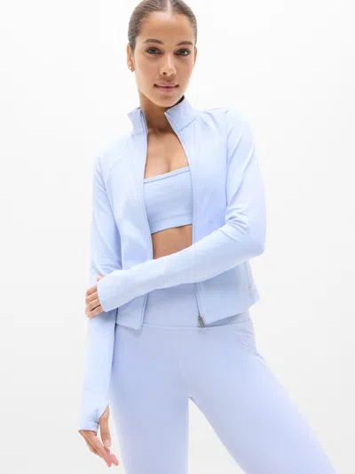 Athleta Salutation Crop Jacket In Pink