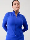 Athleta Salutation Crop Jacket In Tanzanite Blue