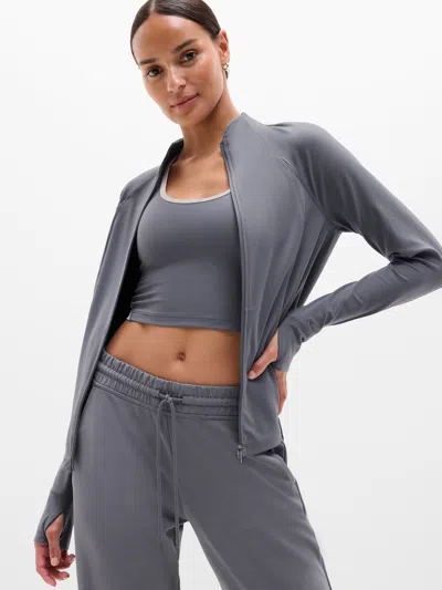 Athleta Salutation Jacket In Gray