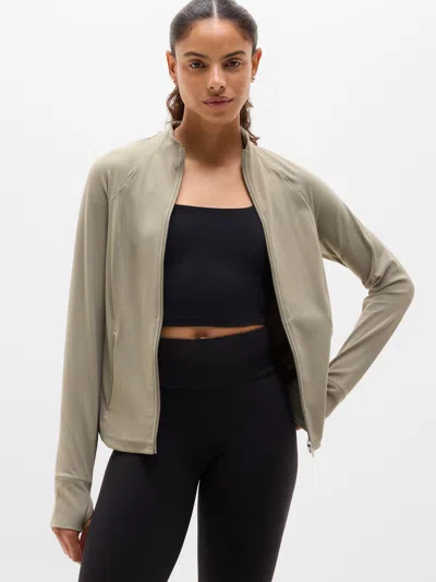 Athleta Salutation Jacket In Green