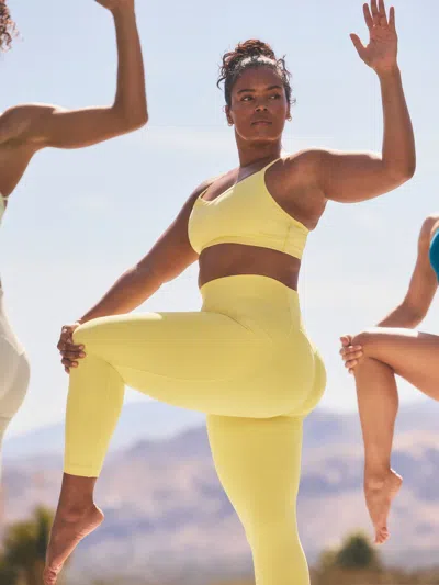 Athleta Salutation Stash 7/8 Legging In Yellow