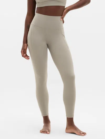 Athleta Salutation Stash High Rise 7/8 Legging In Gray