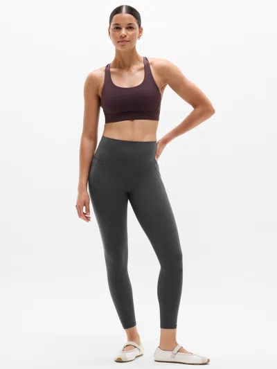 Athleta Salutation Stash High Rise 7/8 Legging In Gray