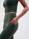 Athleta Salutation Stash High Rise 7/8 Legging In Green
