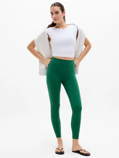 Athleta Salutation Stash High Rise 7/8 Legging In Green