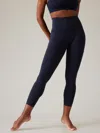 Athleta Salutation Stash High Rise 7/8 Legging In Navy