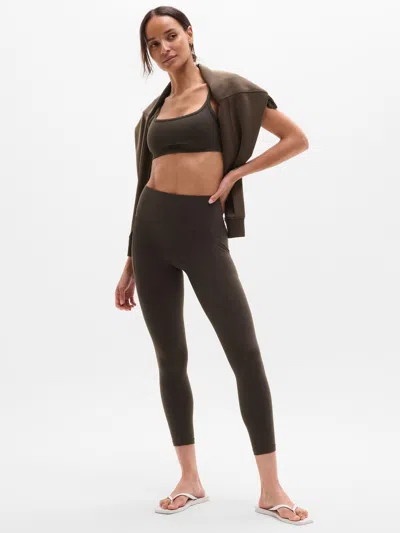 Athleta Salutation Stash High Rise 7/8 Legging In Truffle