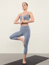 Athleta Salutation Stash High Rise Capri In Shadow Blue