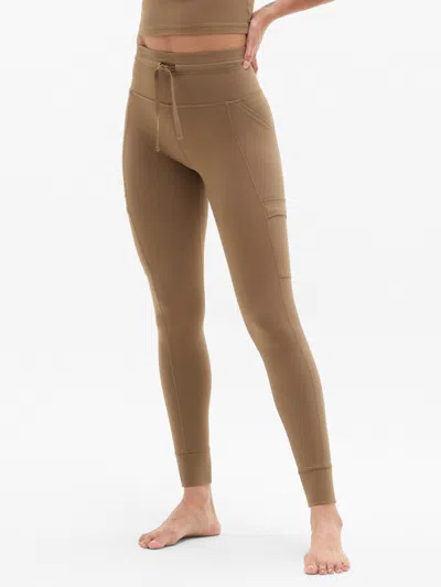 Athleta Salutation Stash High Rise Cargo Legging In Brown