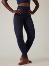 Athleta Salutation Stash Leggings In Navy